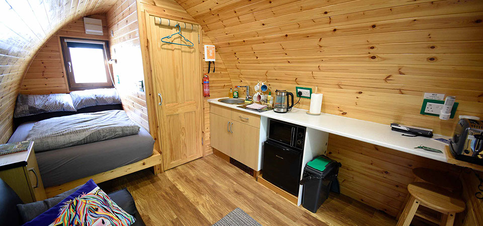Dunvegan Camping Pods self catering accommodation with great facilities in our self catering Pods