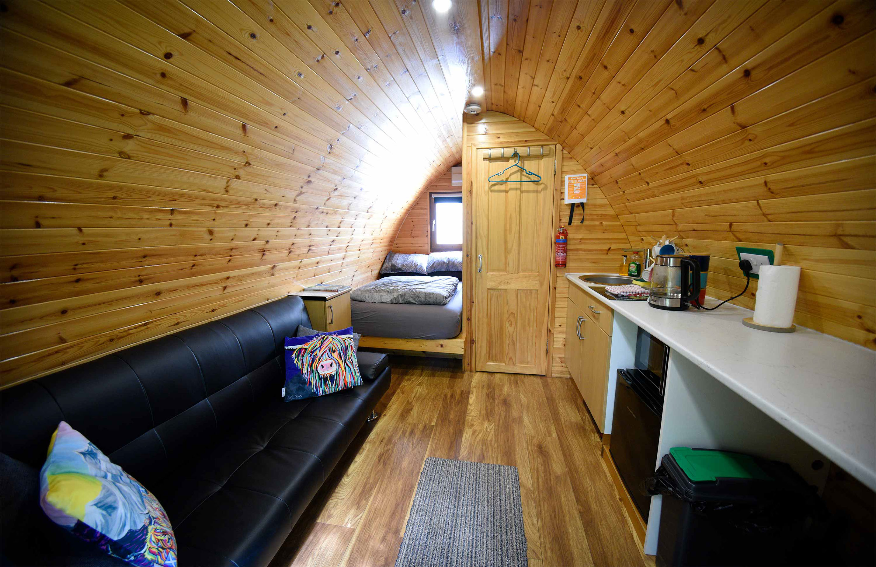 Enjoy a welcome hamper on arrival at Thistle Dubh Dandy self catering accommodation