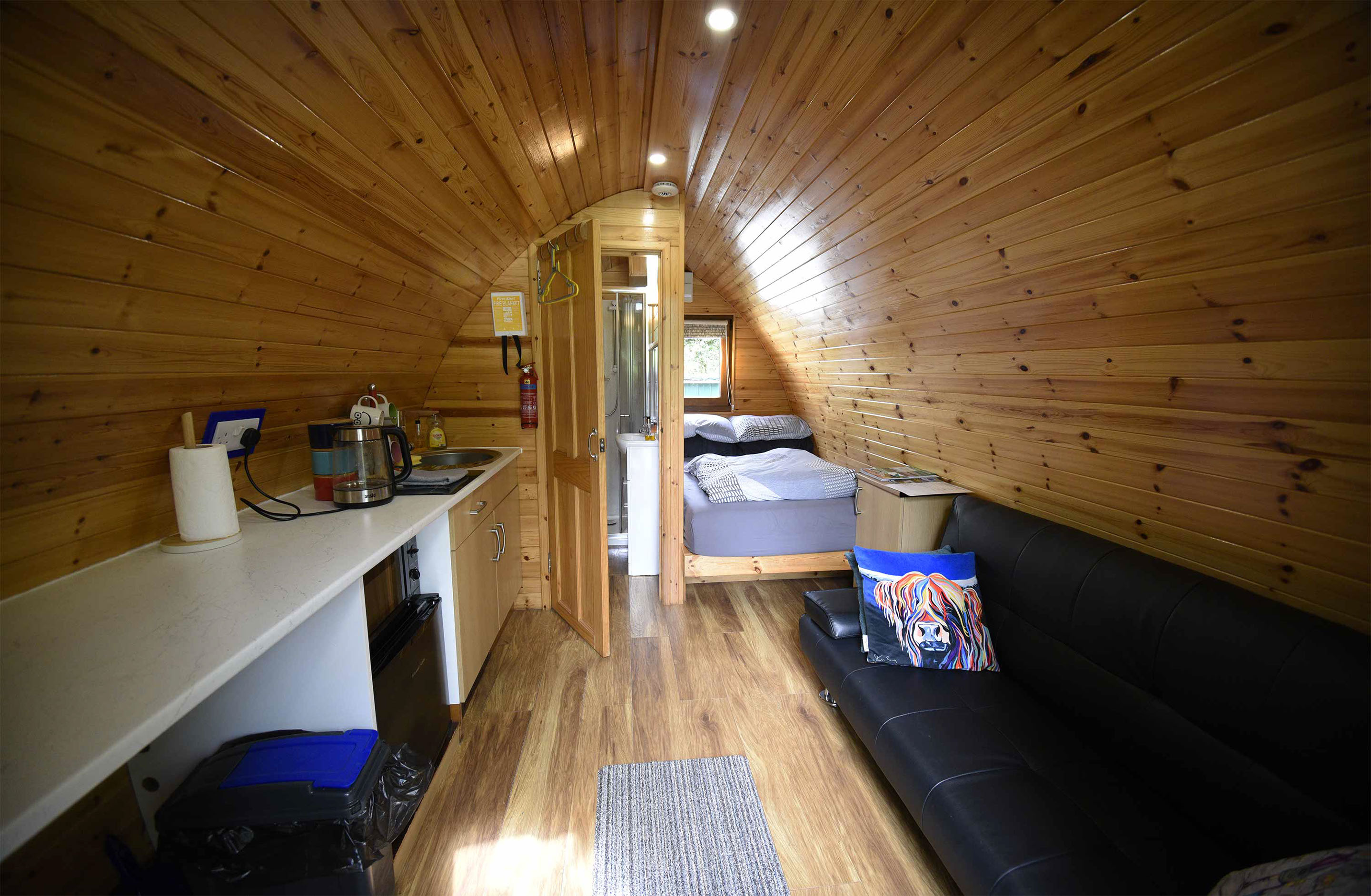 Enjoy a welcome hamper on arrival at Thistle Dubh Dandy self catering accommodation