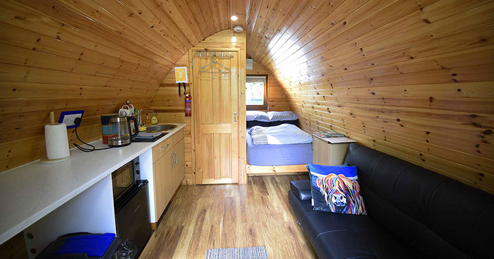Dunvegan Camping Pods self catering accommodation has great value Pods