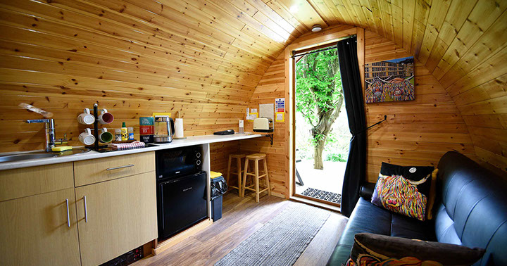 Dunvegan Camping Pods self catering accommodation contain modern facilities