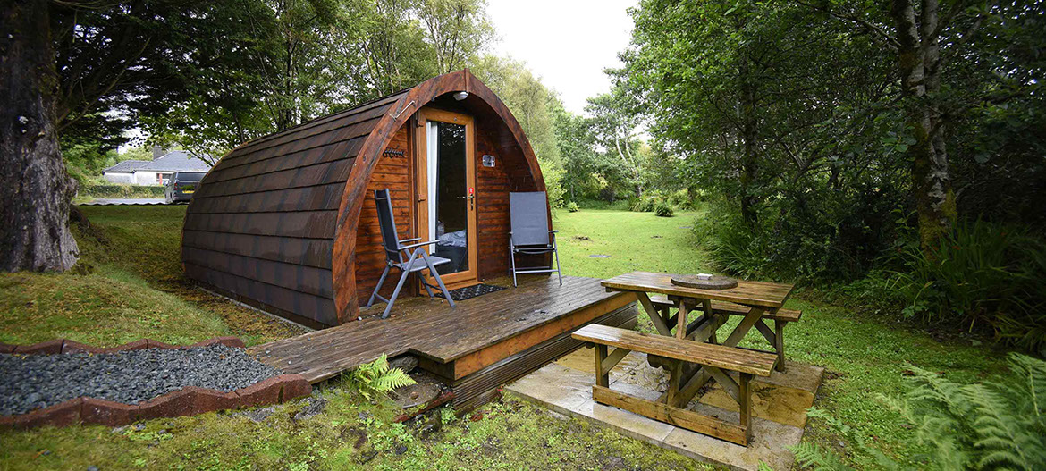 About Dunvegan Camping Pods self catering accommodation 