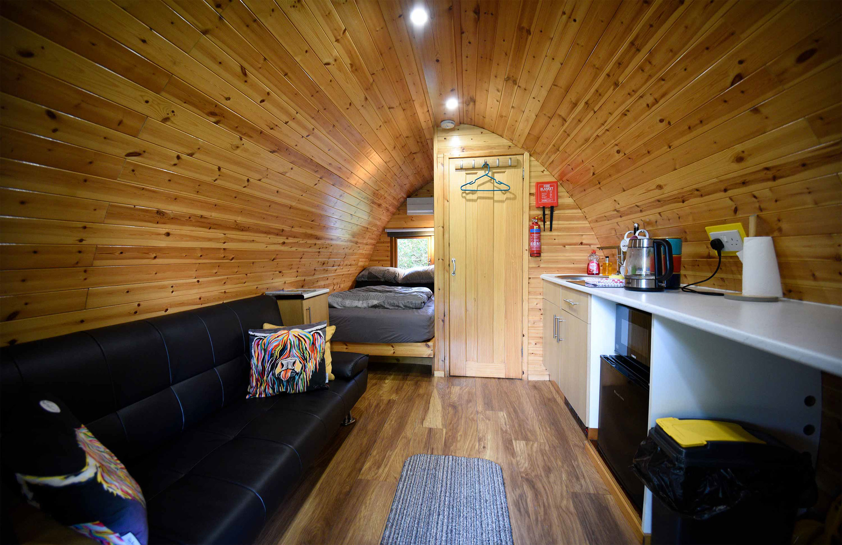 Self catering accommodation in Portree with double bedroom and smart tv with WIFI