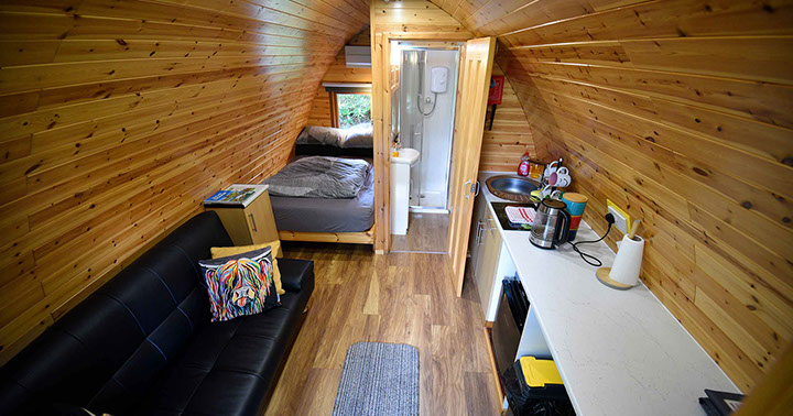 Dunvegan Camping Pods self catering accommodation with modern facilities