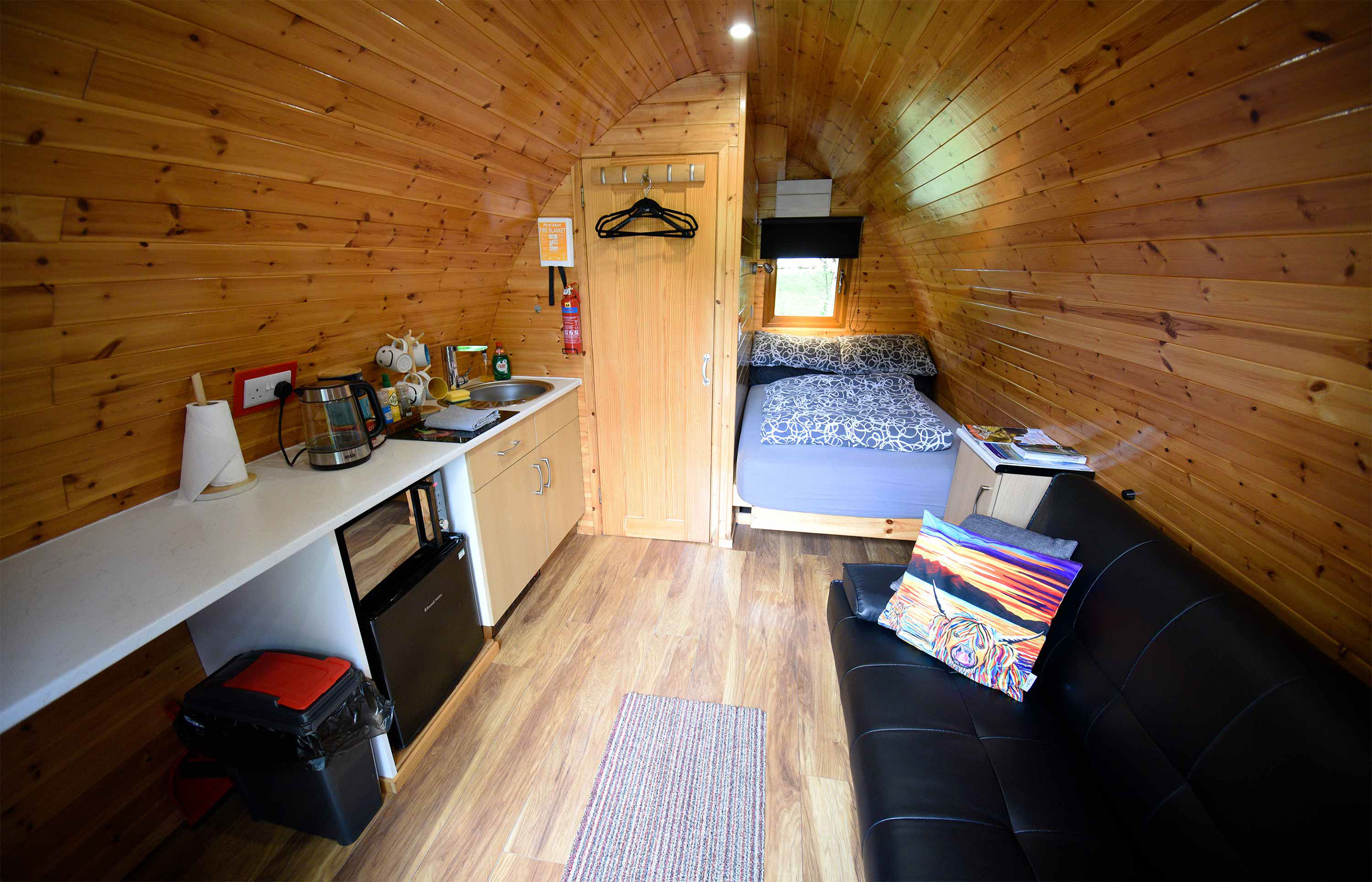 Enjoy a welcome hamper on arrival at Thistle Dubh Dandy self catering accommodation